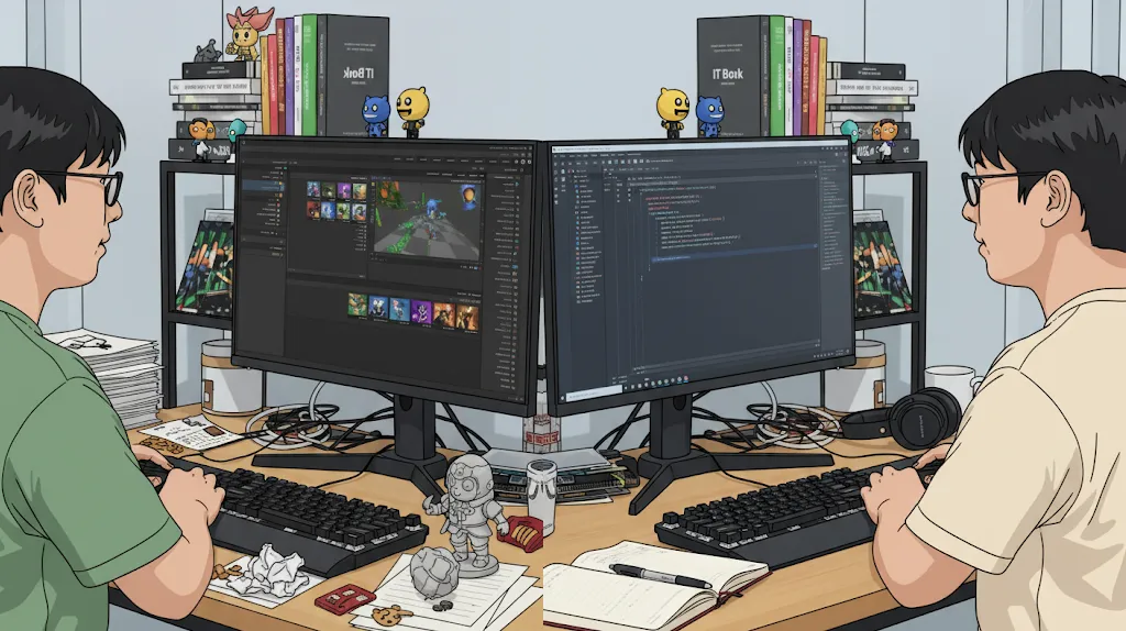 An Astronaut walking on a terrain